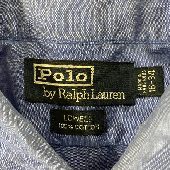 Blue Ralph Lauren Polo Lowell 100% Cotten Size 16-34 - Picture 5 of 5